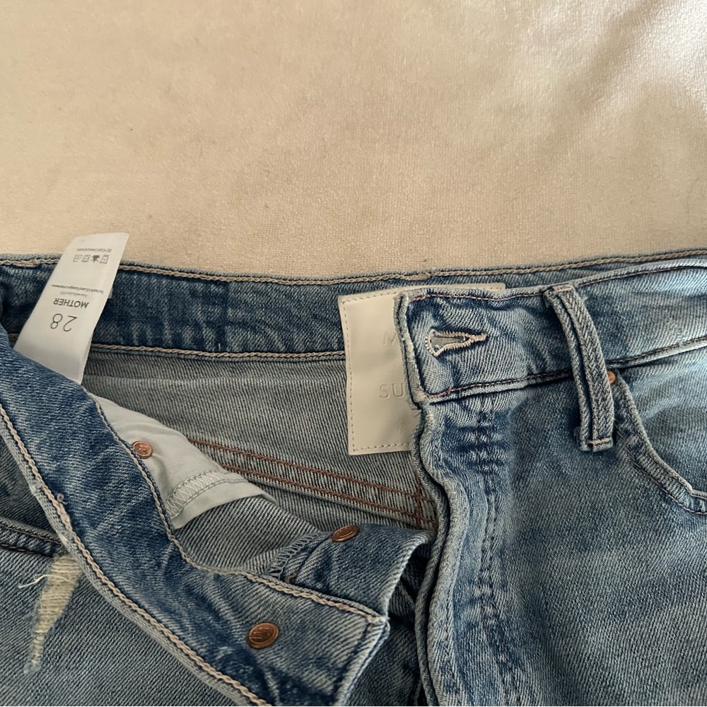 Mother The Tom Cat Jean Shorts